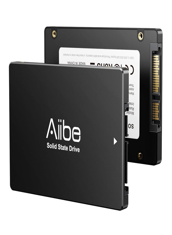 Aiibe محرك أقراص الحالة الصلبة الداخلي Aiibe بسعة 256 جيجابايت، SATA III SSD، مقاس 2.5 بوصة، سرعة تصل إلى 550 ميجابايت/ثانية، مناسب لأجهزة الكمبيوتر المحمولة والمكتبية (أسود) - Image 2