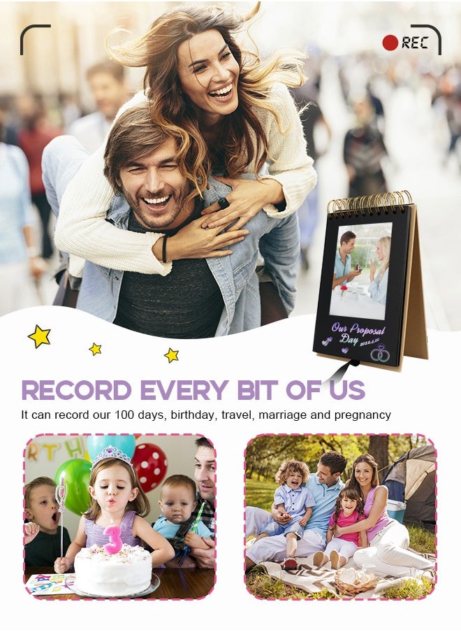 HomarKet 2Pcs Scrapbook Photo Albums,DIY Photo Album Scrapbook Album  Memory Book Photo Album Book A5 Craft Paper Totol of 60 Pages Albums for Your Family  - Image 3