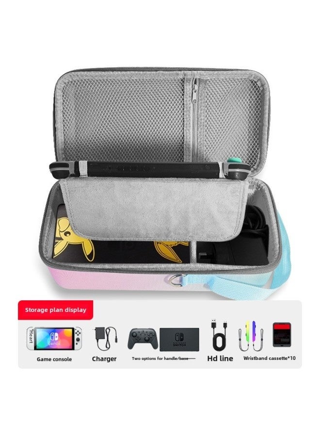 Nintendo Storage Bag Oled Game Theme Accessories Protection Bag Ns Charger Base Portable Hard Bag-Model:Sky Blue Base Bag  - Image 3