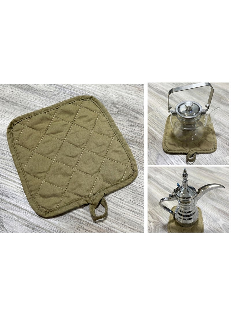 عام قطعة قماش لحمل الغلاية كوستر مقاوم للحرارة مقاس 17 × 17 سم للاستخدام المتعدد