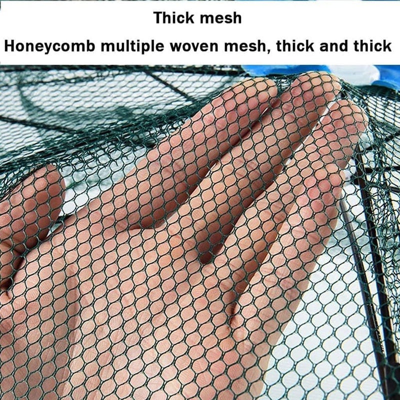 Battalion Fishing Trap (20Holes) High Durable Nylon Net Trap | Portable & Foldable Ideal for Fish, Crab, Shrimps | Suitable for Lakes and Sea | Fish Trap | Cast Net with Extra Drag Line - Image 4