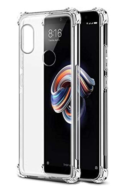 غطاء حماية من السيليكون المقاوم للصدمات لهاتف Xiaomi Redmi Note 7/Note 7pro/ Note 7s شفاف