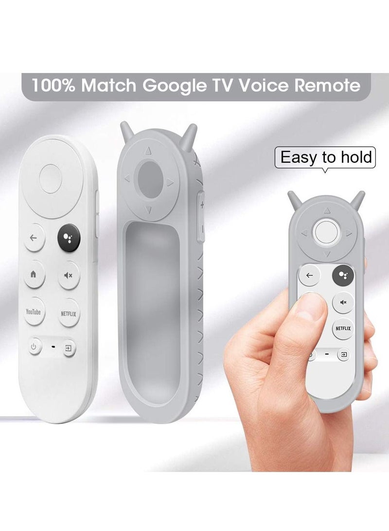 KASTWAVE Case for Chromecast, Remote Protective protector for Google TV 2020 Voice, Shockproof Anti-Slip Cover for Google Voice Remote Silicone Case Holder Skin - Image 3
