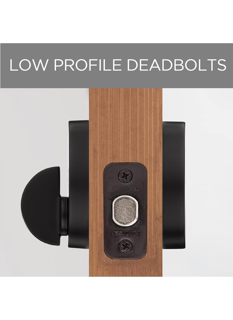 Kwikset Kwikset 991 Pismo Keyed Entry Knob and Single Cylinder Deadbolt Combo Pack Featuring SmartKey in Matte Black  - Image 3