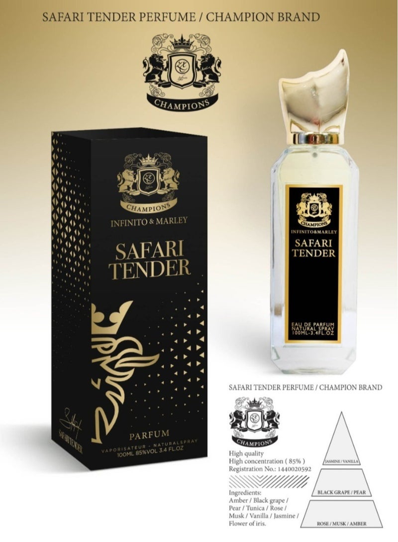 عطر السفاري تندر للجنسين 125 مالي