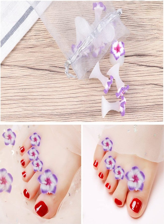 Uonlytech 8pcs Toe Separators Toe Silicone Separator Toe Stretchers Toes Dividers Toe Nail Separators for Nail Polish Gelt Pedicure - Image 3