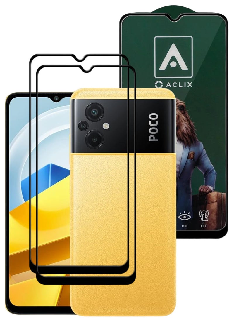 أكاليكس قطعتين، حماية شاشة،  لهاتف شاومي بوكو M5، جودة ممتازة. - Image 1