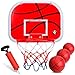 Dilabnba Mini Red Basketball Hoop Set Over The Door Hoop with 3 Mini Red Ball for Kid Adult Perfect for Bedroom Office Dorm Door Wall Indoor Basketball ABS Backboard Metal Rim Goal Sport Party - Image 3