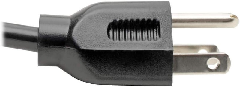 TRIPPLITE Standard Computer Power Cord 10A,18AWG (NEMA 5-15P to Left Angle IEC-320-C13) 6-ft.(P006-006-13LA) - Image 3