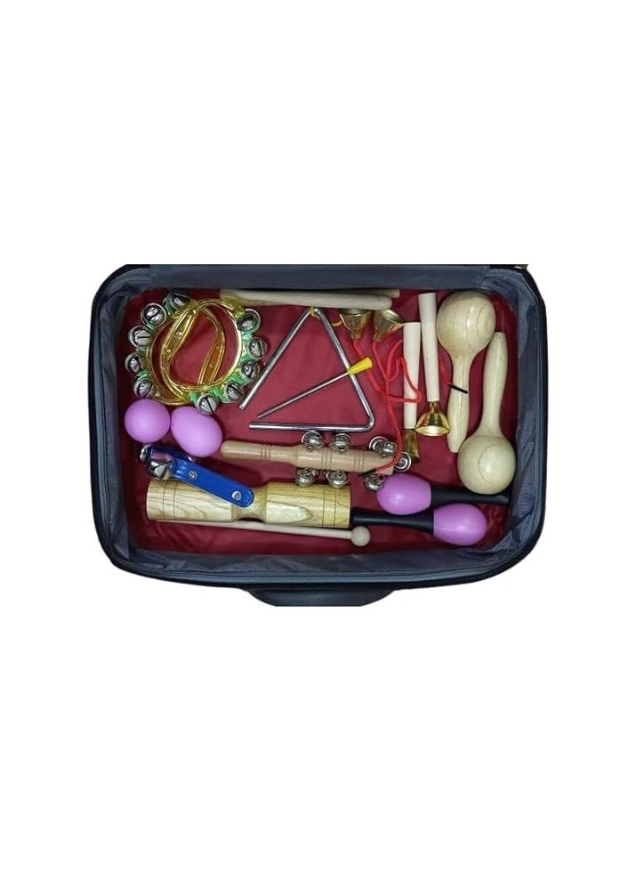 MP TZ17-2 Classroom Percussion Set With Case Complete Set With 17 Set Of Instruments For Primary Education Set  - Image 4