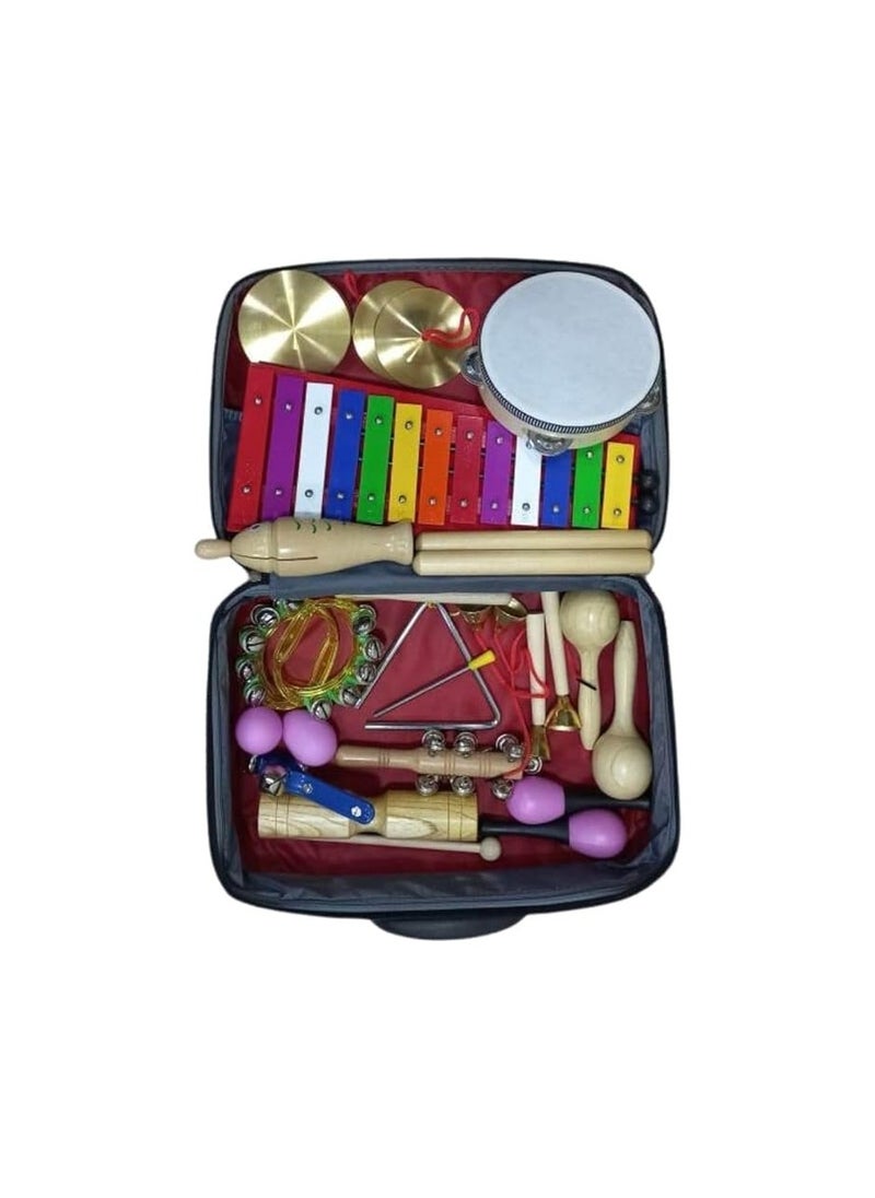 MP TZ17-2 Classroom Percussion Set With Case Complete Set With 17 Set Of Instruments For Primary Education Set  - Image 2