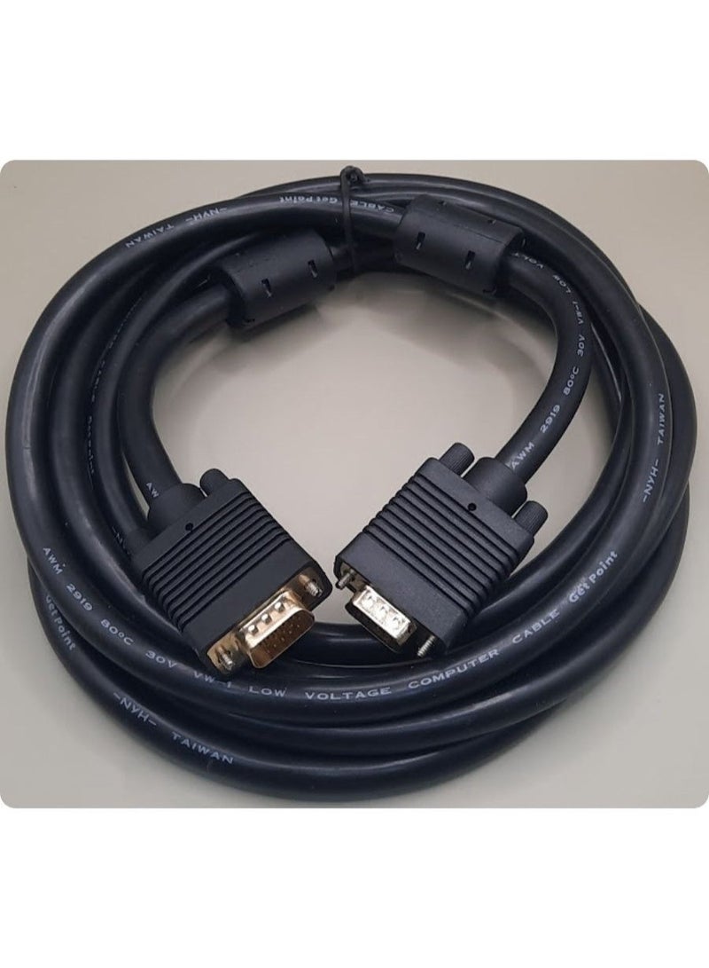 جيت بوينت كابل VGA ذكر/ذكر (3 أمتار، نقطة اتصال) - Image 2