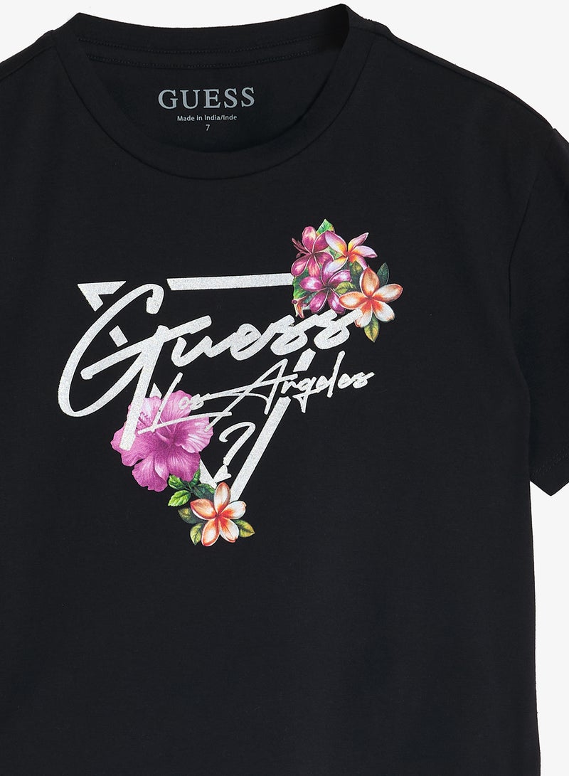 GUESS Youth Graphic Crew Neck T-Shirt - Image 3