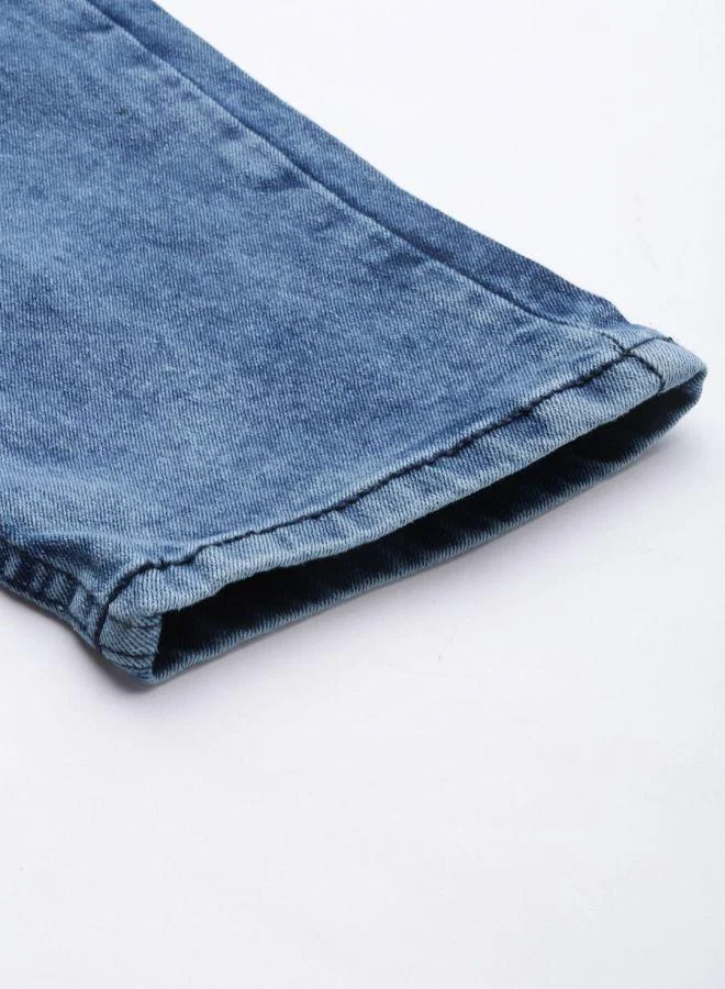 The Indian Garage Co  Men Slim Fit Solid Mid-Rise Stretchable Jeans for Men | Best Price UAE