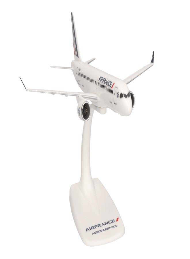 Herpa Snap-fit Airplane Model Air France Airbus A220-300 - F-HZUA on Scale of 1:200, Plastic Miniature with pedastal, Model Building, Collectors Edition - Image 3