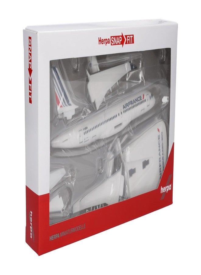 Herpa Snap-fit Airplane Model Air France Airbus A220-300 - F-HZUA on Scale of 1:200, Plastic Miniature with pedastal, Model Building, Collectors Edition - Image 5