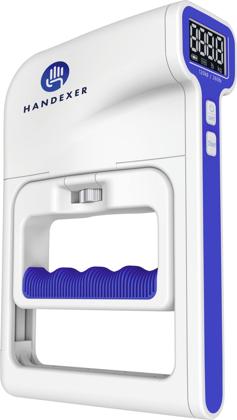 Handexer Grip Strength Tester 265lb/120kg, Digital Hand Dynamometer FDA Registered with Backlit LCD for Grip Strength Testing and Training - Image 1