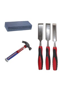 Digital Craft Digital Craft Hand Tools Kit For Home Use Chisel Kit for Woodworking Carving Size 25mm 32mm 38mmCombination StoneClaw Hammer 