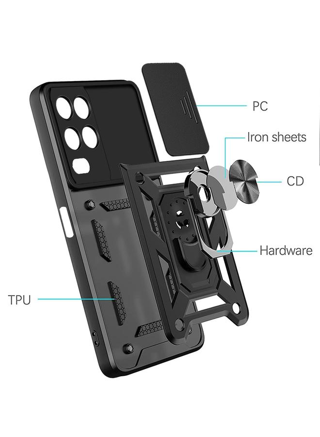 S-TOP Case For OPPO Realme 8 5G Sliding Camera Design TPU + PC Phone Case - Image 3