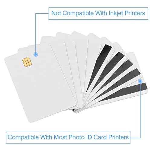 CAETOUNG 10 Pack SLE4442 Chip Cards with 2 Track 8.4mm HICO Magnetic Stripe - Image 5