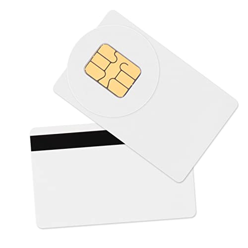 CAETOUNG 10 Pack SLE4442 Chip Cards with 2 Track 8.4mm HICO Magnetic Stripe - Image 2