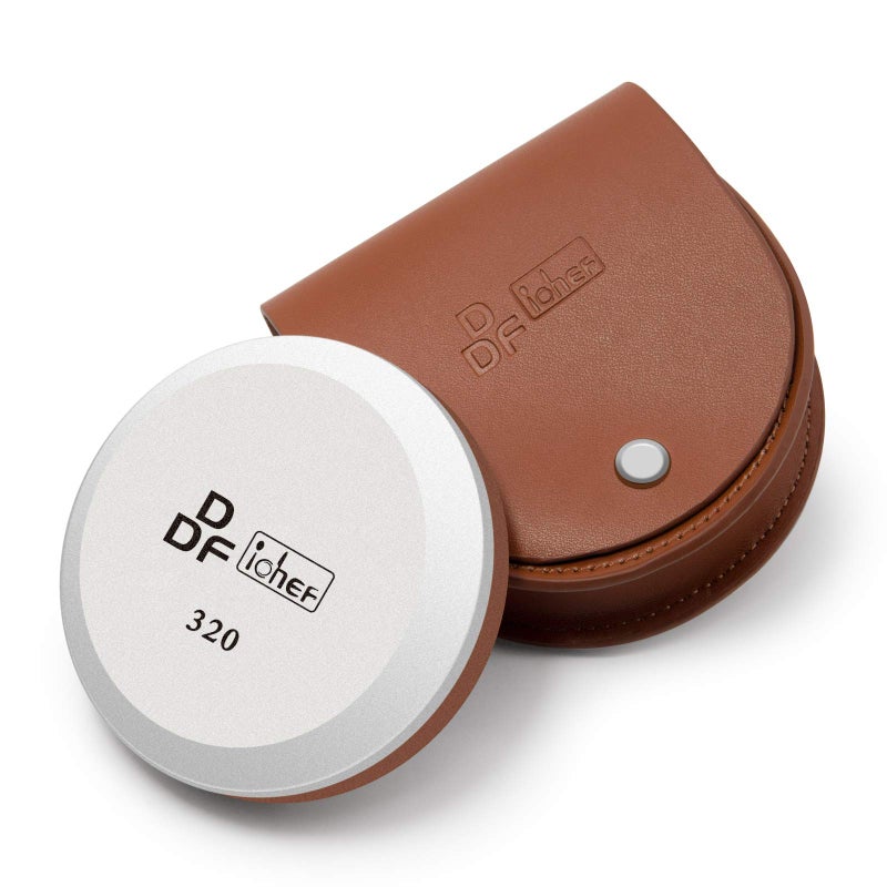 DDF iohEF DDF IohEF Axe/Hatchet Sharpening Stone 180/320 Grit, Professional Whetstone & Tool Sharpener, Axe Sharpener with Portable Bag  - Image 1