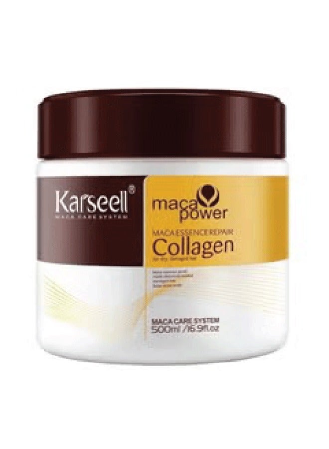 كارسيل قناع إصلاح الشعر وترطيبه بالكولاجين والكيراتين والتخلص من السموم 500 مل - Image 1