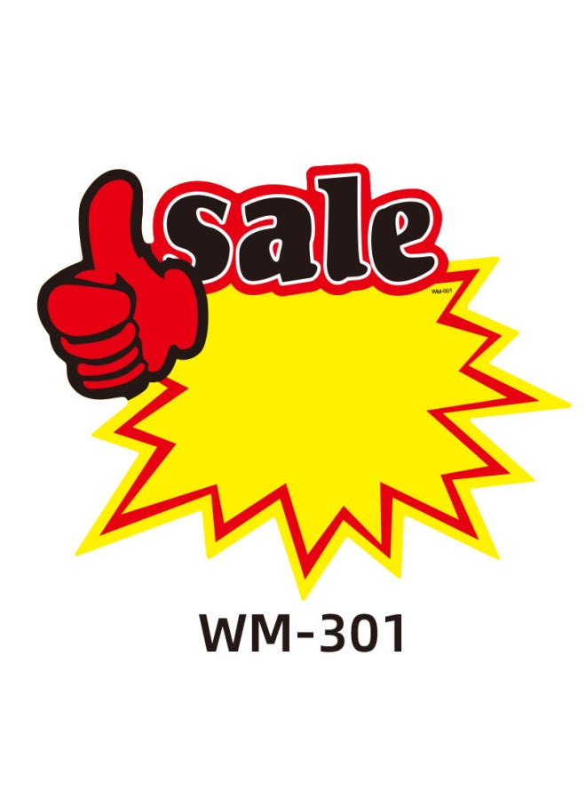 other/other Small English Explosive Stickers Commodity Price Tag Price Tag Supermarket Fruit Promotion Card Price Advertising Paper Small - Image 1