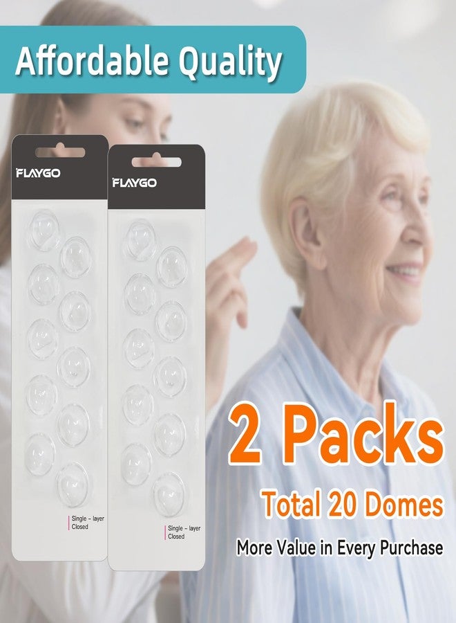 Flaygo Hearing Aid Domes for Oticon Replacements, Single-Layer Closed Domes (12 mm/2 Packs) for ITC Hearing Aids, Medical-Grade Silicone Material, Universal Domes for Hearing Aid Supplies - Image 4