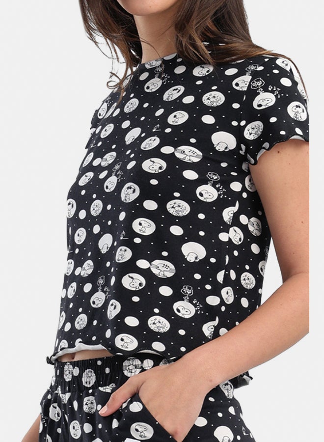 Carina Snoopy Printed Pyjama Set - Image 4
