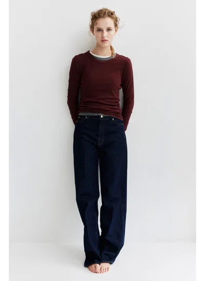 H&M Ribbed modal-blend top