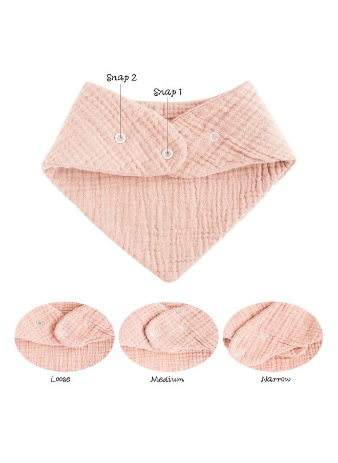 Konssy Muslin Baby Bibs 10 Pack Baby Bandana Drool Bibs 100% Cotton For Unisex Boys Girls 10 Solid Colors Set For Teething And Drooling  - Image 4