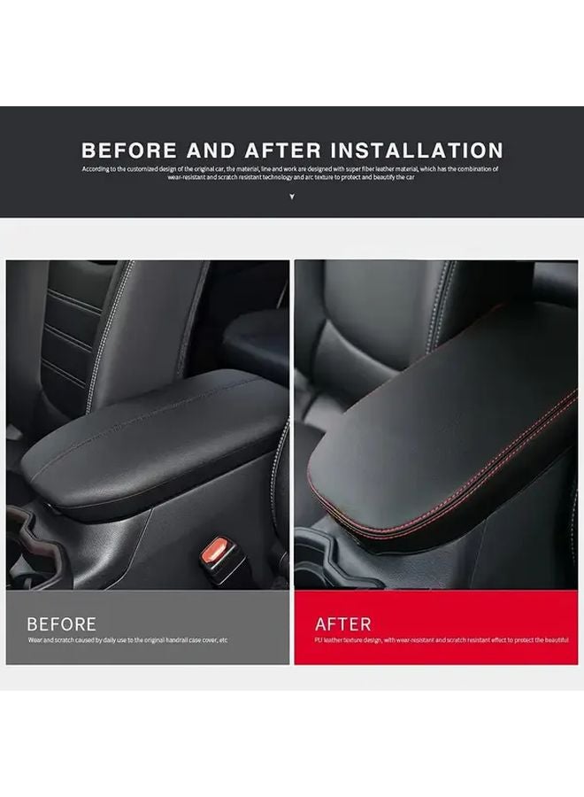 Red Line Armrest Cover Pad for Toyota RAV4 2019 2024 Center Console Storage Box Lid Protector - Image 4