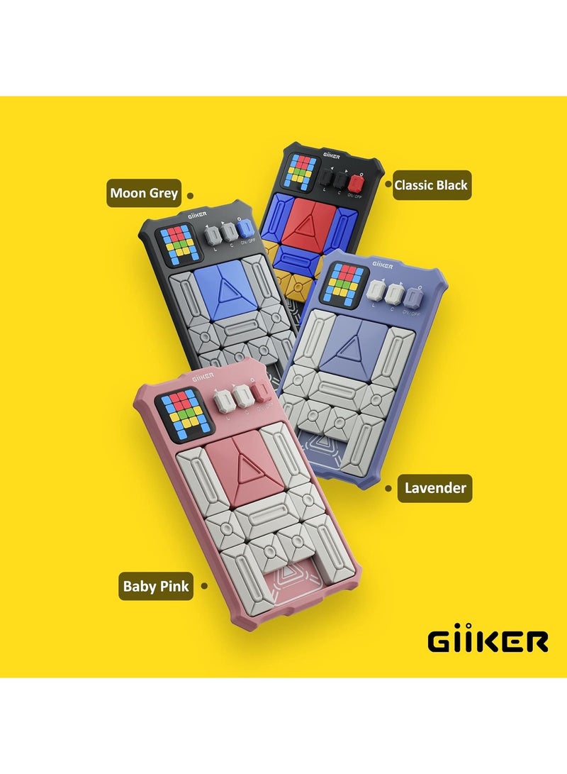 ألعاب الألغاز السحابية GiiKER Super Slide، أكثر من 500 تحدٍ أصلي للألغاز الذهنية، لعبة لوحية، ألعاب للأطفال، ألعاب سفر، هدايا عيد ميلاد للأولاد والبنات، أنشطة لرحلات الطرق - اللون الوردي الفاتح