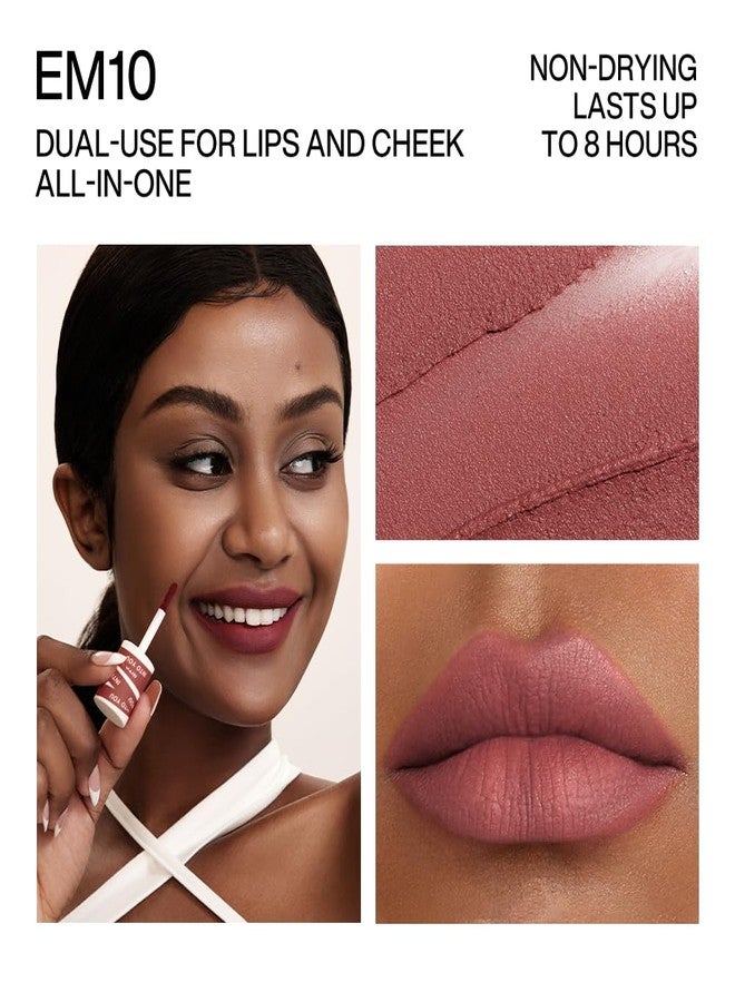 INTO YOU Matte Lipstick, Super Stay Lip Clay for Women, Waterproof, Long Lasting, High Impact Lipcolor with Lightweight Lip Mud Texture, Dual-use for Lips and Cheek, Nude Lipstick (EM10) - Image 4