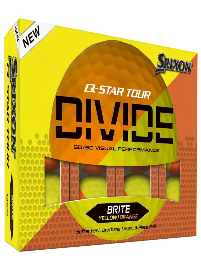 سريكسون كرات غولف Srixon Q-Star Divide 12 بجودة احترافية - مثالية للعب القصير - قلب FastLayer - ضغط عالٍ للكرة - Image 1