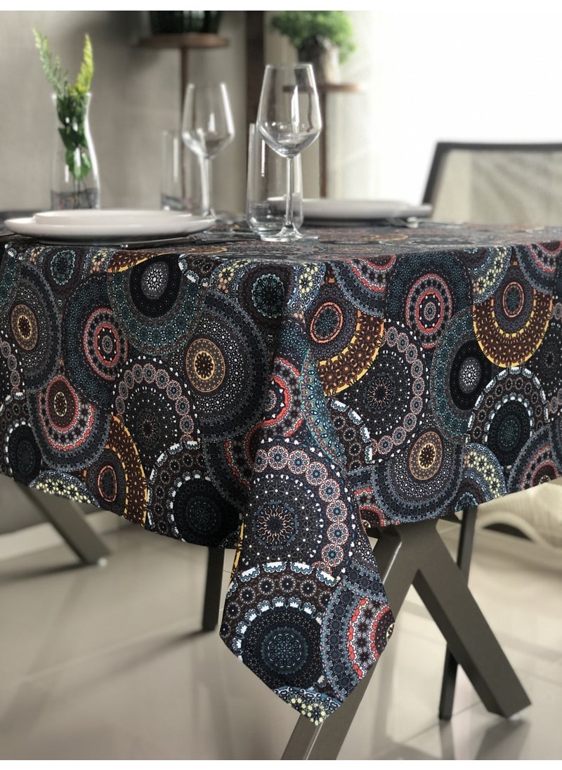 Desizmir Digital Printing Authentic Pattern Tablecloth