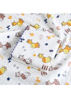 Reexplore Reexplore Ultra Super Soft 100 Knitted Cotton Baby Swaddle Cloth Soft Cotton Sheets Baby Wrap Fluffy 3 Layered AC Wrapping Receiving Blanket for New Born Babies 85x85 CmPack of 1 White 3 
