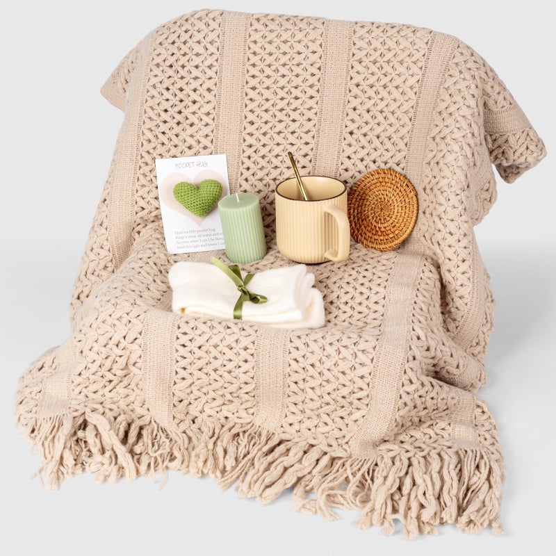 Anforsun Self Care Gifts for Women Get Well Soon Gifts, Birthday Baskets Care Package for Women, Thinking of You Feel Better Inspirational Basket for Mom Her Friend Sister Wife - Image 4