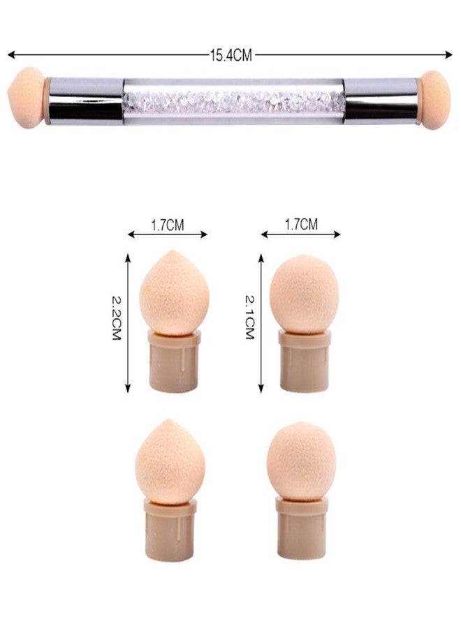 bolt bee Nail Art Brush Set, Builder Painting Design Detail Drawing Brushes Dotting Pen Double-Ended French Liner For Gel Polish Manicure Tools Acrylic Home DIY Salon Use Women Brown - Image 2