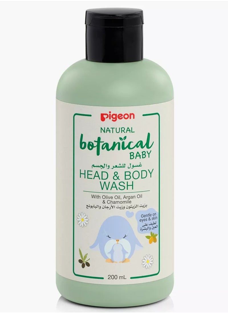 pigeon Natural Botanical Baby Head and Body Wash - 200 ml 