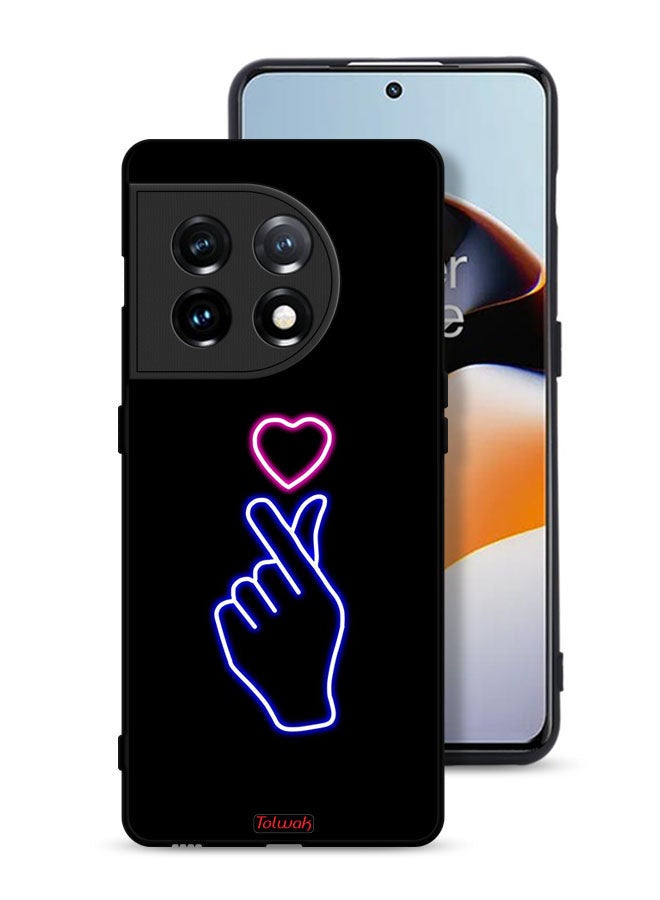 Tolwak OnePlus 11 5G Protective Case Cover Snap Heart Art - Image 1