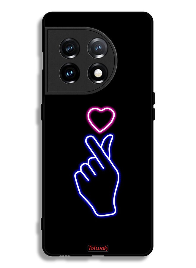 Tolwak OnePlus 11 5G Protective Case Cover Snap Heart Art - Image 2