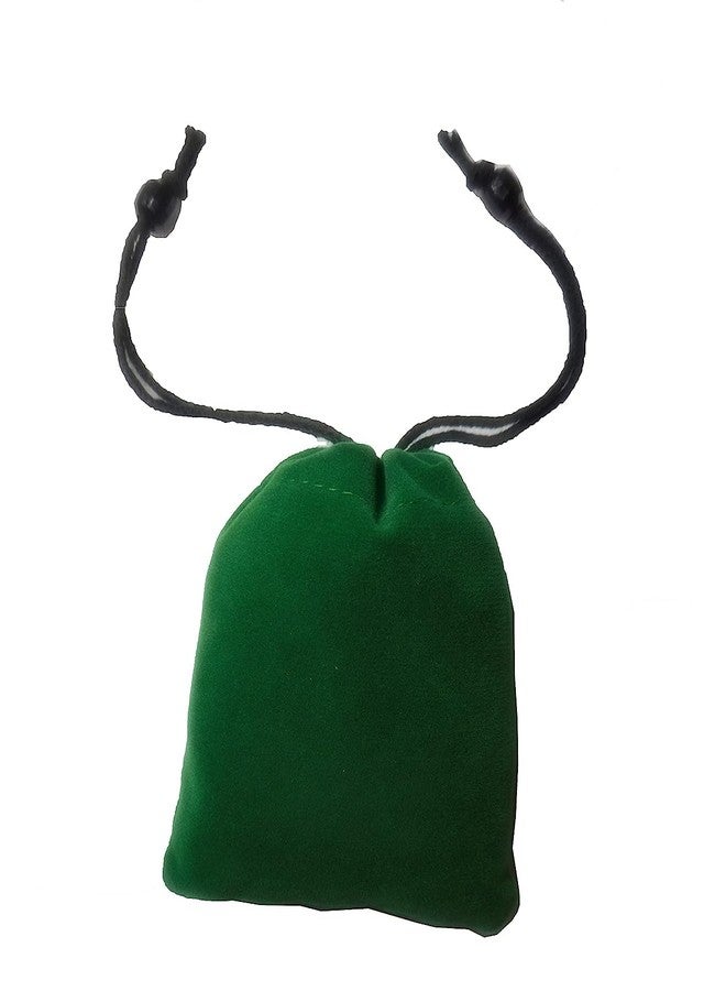 True Wings Velvet Potli Bags for Gifting| Small Drawstring Jewellery Pouch | Velvet Gift Bags for Wedding Return Gifts Women Traditional Function Décor (Green, pack of 20) - Image 5