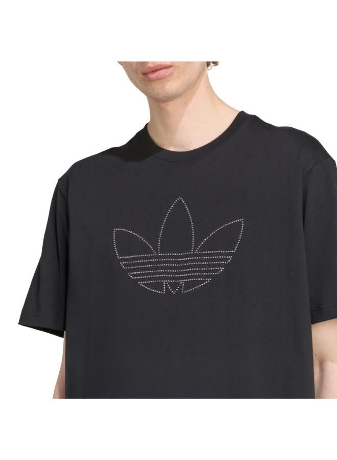 Adidas تي شيرت مزخرف أسود - Image 4