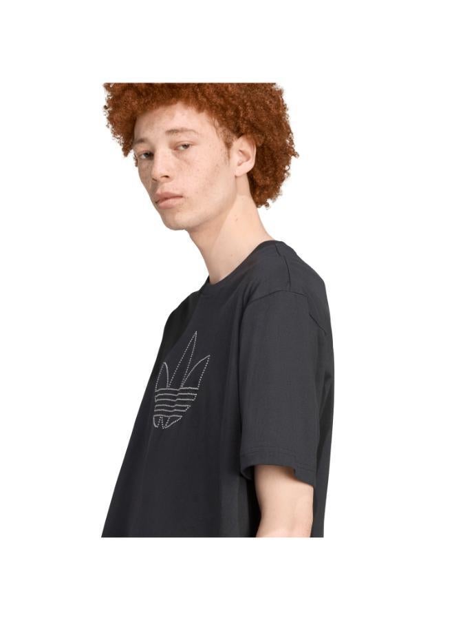 Adidas تي شيرت مزخرف أسود - Image 3