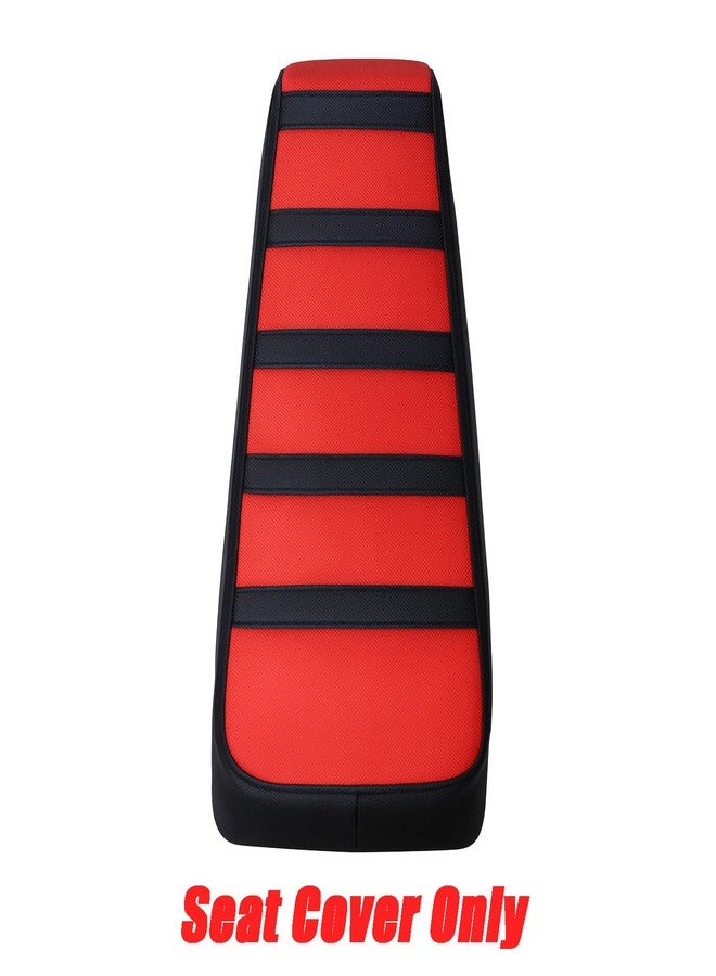 JMCHstore غطاء مقعد دراجة صغيرة مضلع أحمر من JMCHstore، غطاء مقعد ناعم مانع للانزلاق لدراجات Monster Mega Moto MMB80 سعة 80 سم مكعب وMMB105 سعة 105 سم مكعب، قطع غيار وسادة دراجة Coleman Realtree RB100 RT100 الصغيرة - Image 2