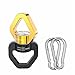 Digtichnny Swing Swivel Heavy Duty 35KN Safety Rotational DeviceSpinner Swivel for for Web Tree Tire Rope Swing Aerial Dance Hanging Hammock with 2 carabinersBlack Gold - Image 2