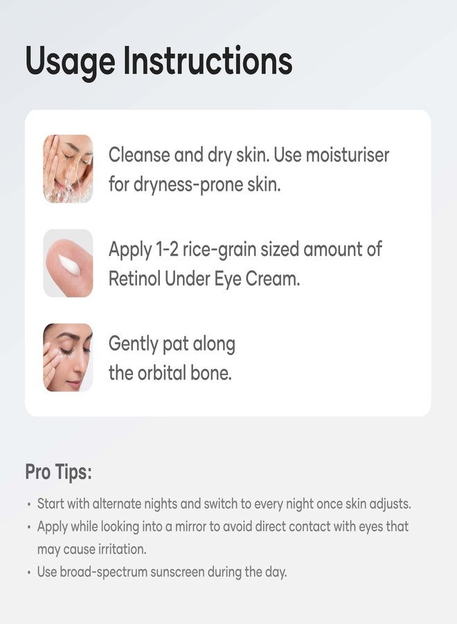 Cureskin Vitamin K + Retinol 0.1% Under Eye Cream | Reduces Dark Circles, Puffiness & Fine Lines | With Collagen Peptides | Night Cream for Women & Men | 15 g - Image 5