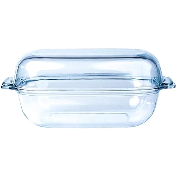 TALIONA Glass Rectangle Casserole With Lid 65 Liter Capacity - Image 1